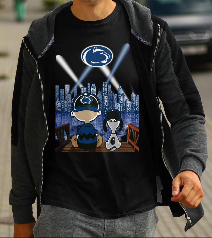 Penn State Nittany Lions Nighttime City Skyline Fans T-Shirt