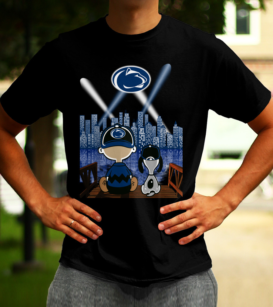 Penn State Nittany Lions Nighttime City Skyline Fans T-Shirt