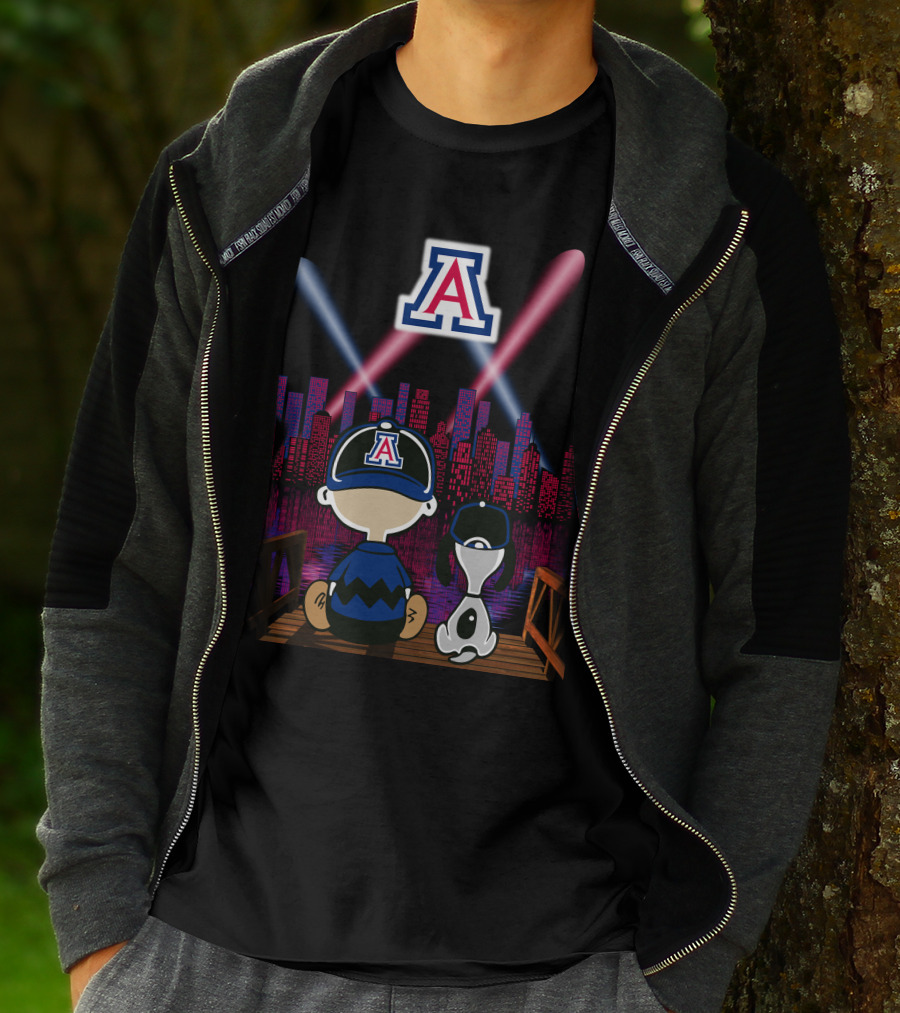 Arizona Wildcats '95 Night City Skyline Classic Scene T-Shirt