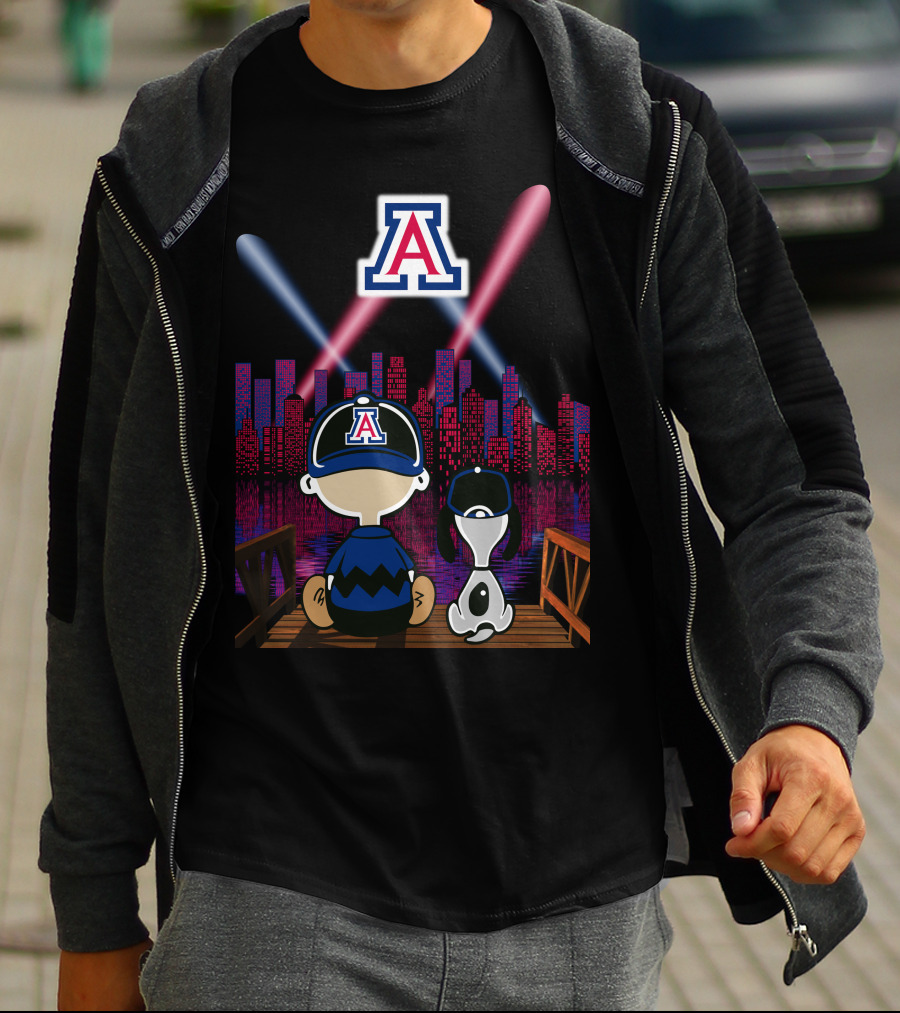 Arizona Wildcats '95 Night City Skyline Classic Scene T-Shirt