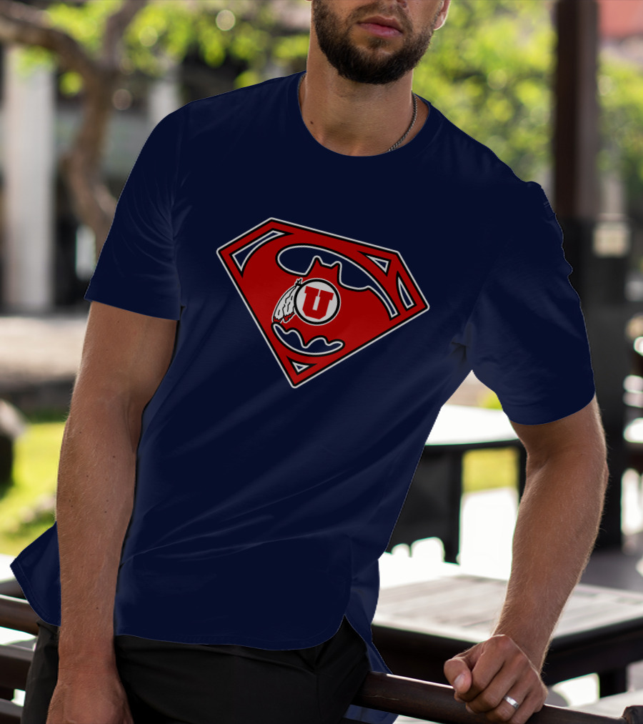 Utes Superman Batman Logo Fusion T-Shirt