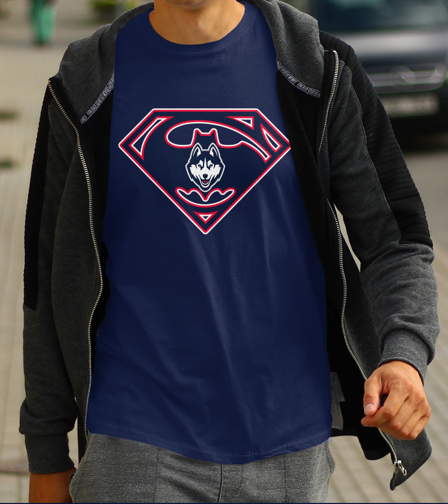 Uconn Huskies Superman T-Shirt
