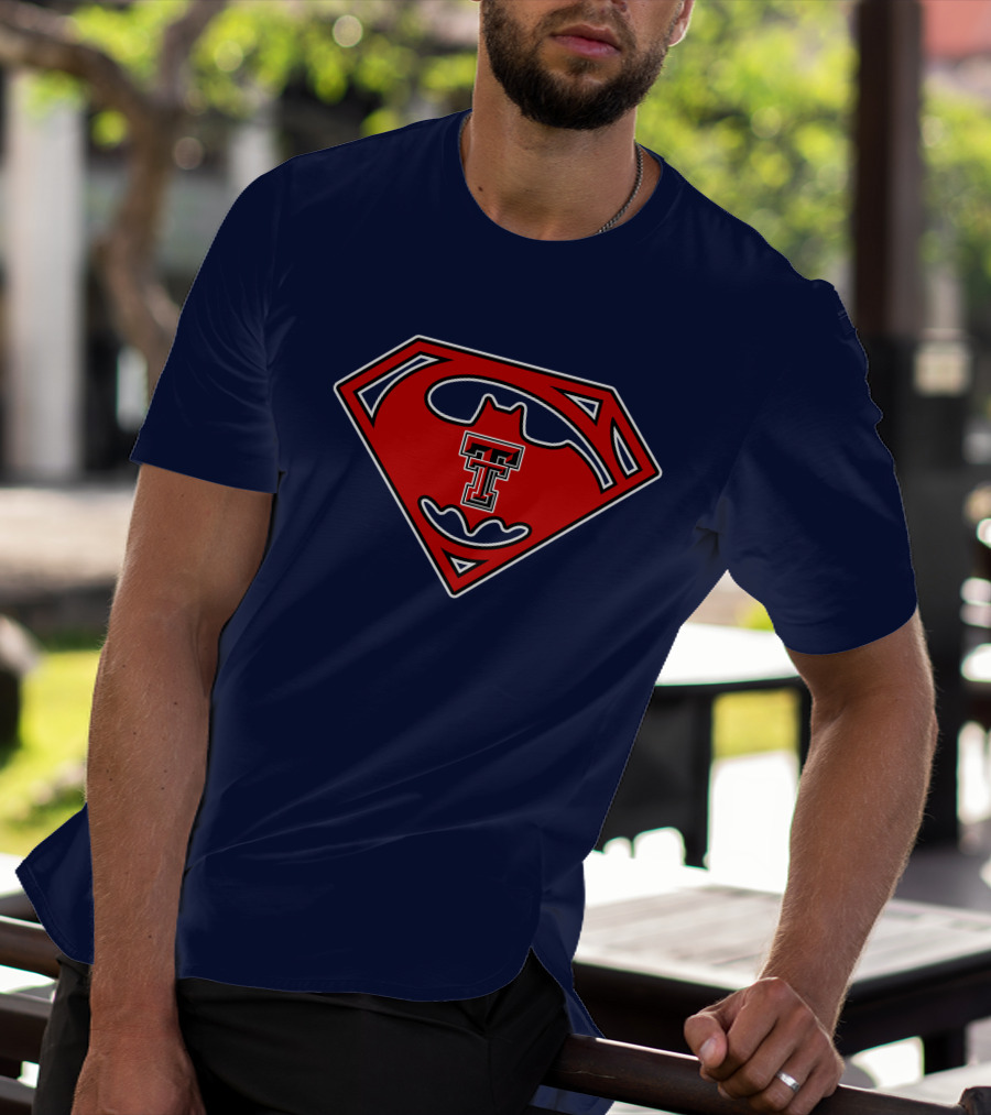 Texas Tech Red Raiders Superman Batman T-Shirt