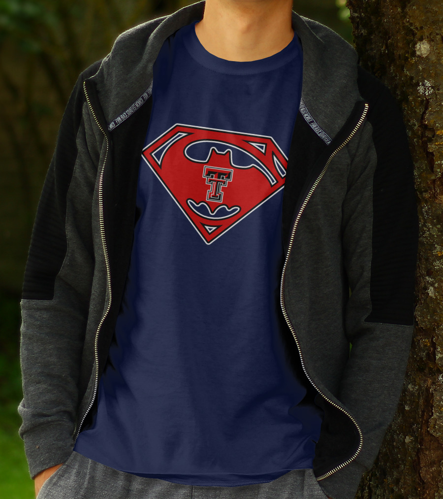 Texas Tech Red Raiders Superman Batman T-Shirt