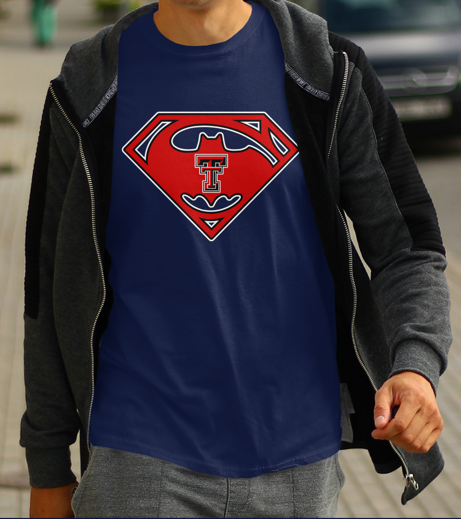 Texas Tech Red Raiders Superman Batman T-Shirt