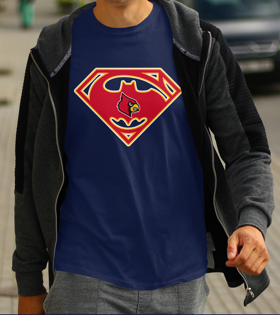 Louisville Cardinals Superman T-Shirt