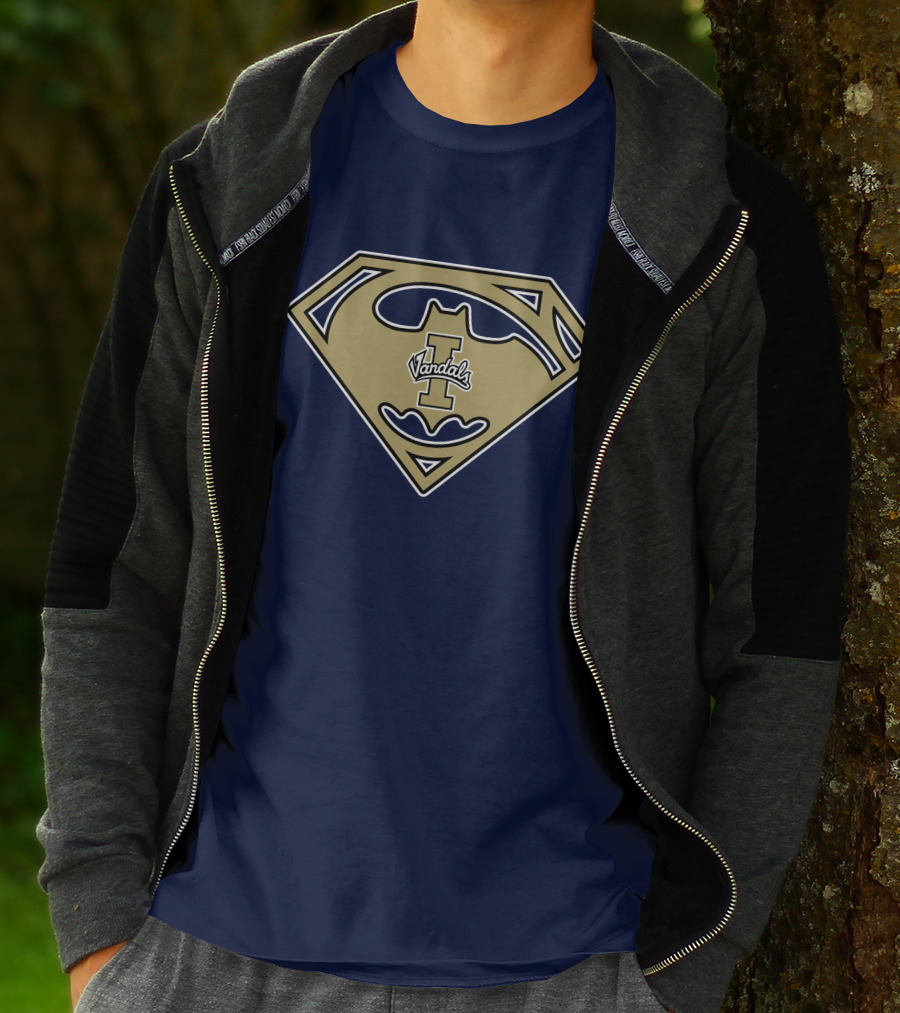 Superman Batman Logo Mashup Idaho Vandals '67 T-Shirt
