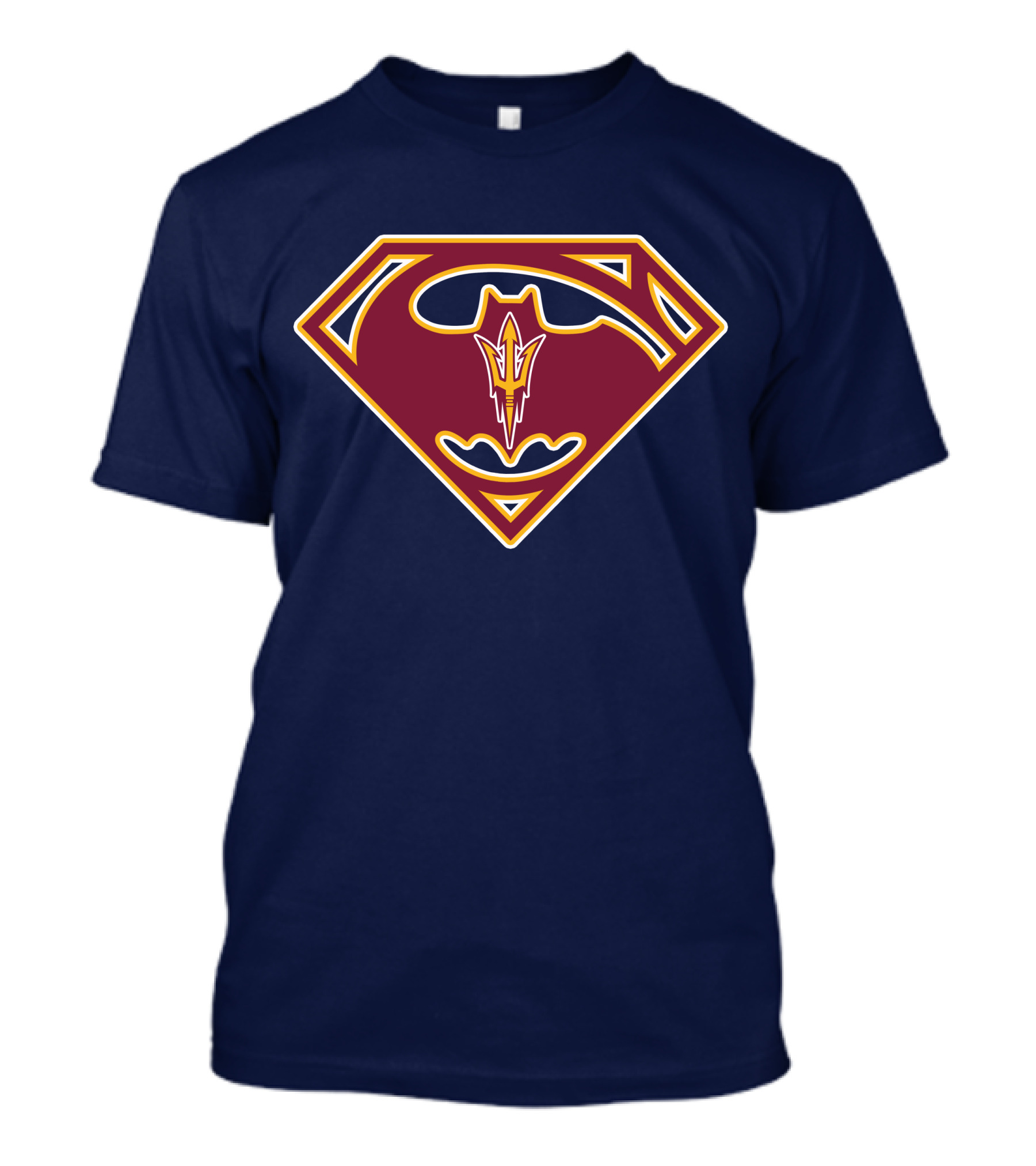 Arizona State Sun Devils Bat-Superman Logo Fusion T-Shirt