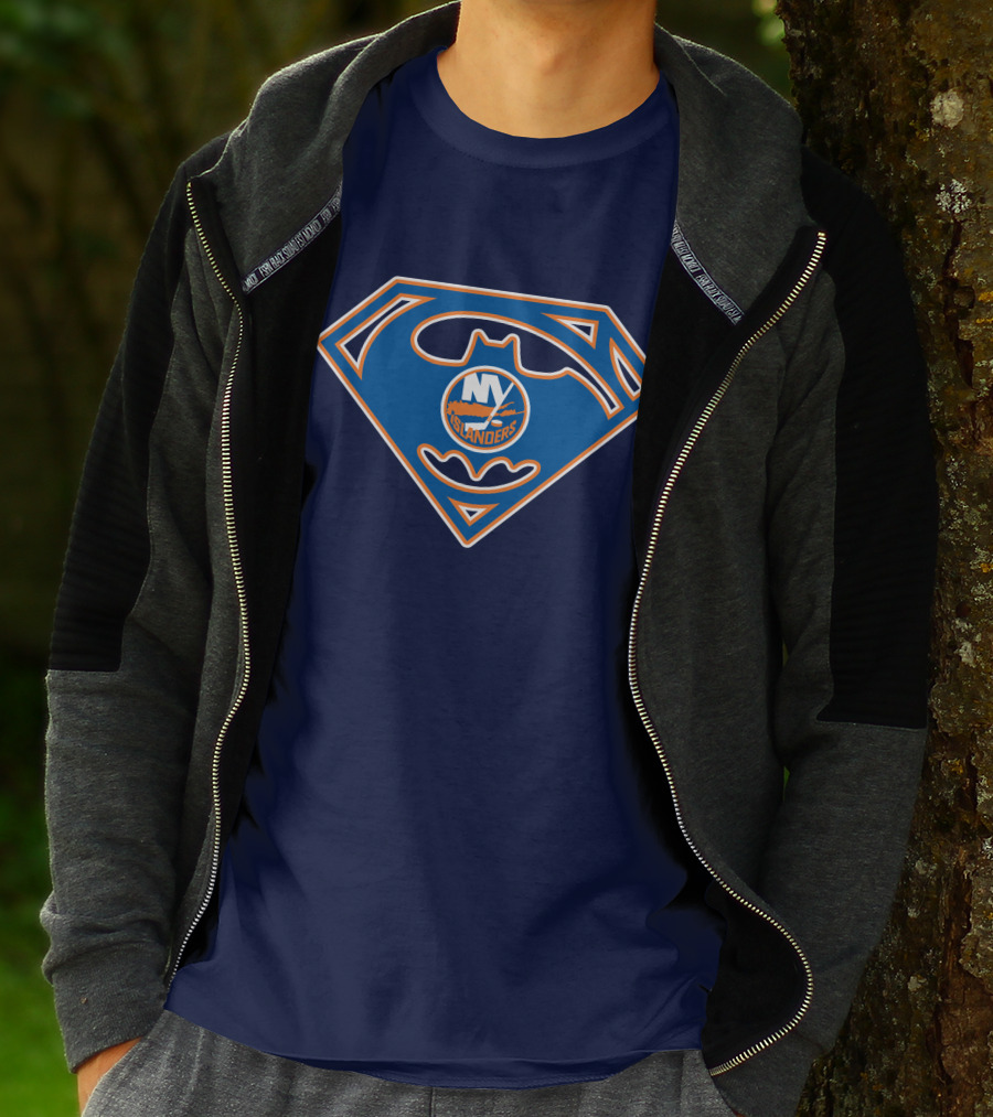 New York Islanders Batman Superman T-Shirt