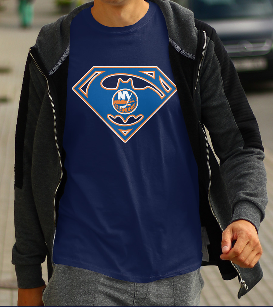 New York Islanders Batman Superman T-Shirt