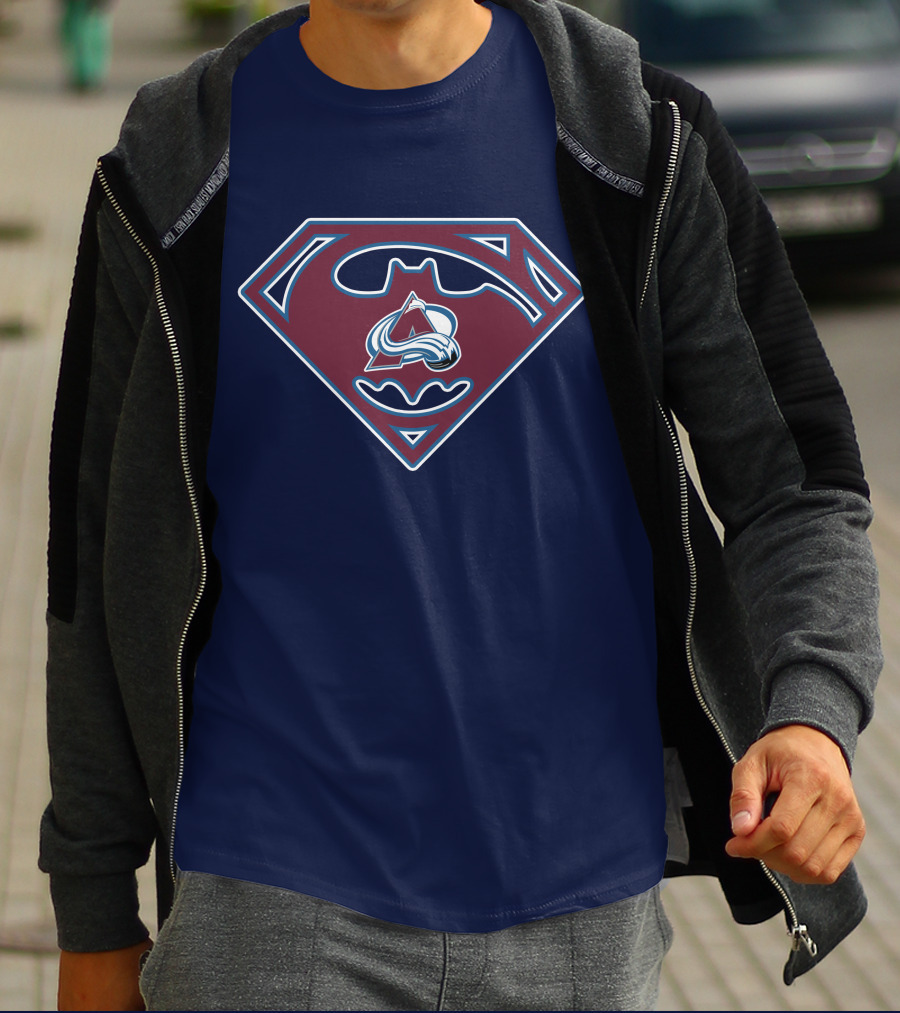 Batman Superman Colorado Avalanche Logo 152 T-Shirt