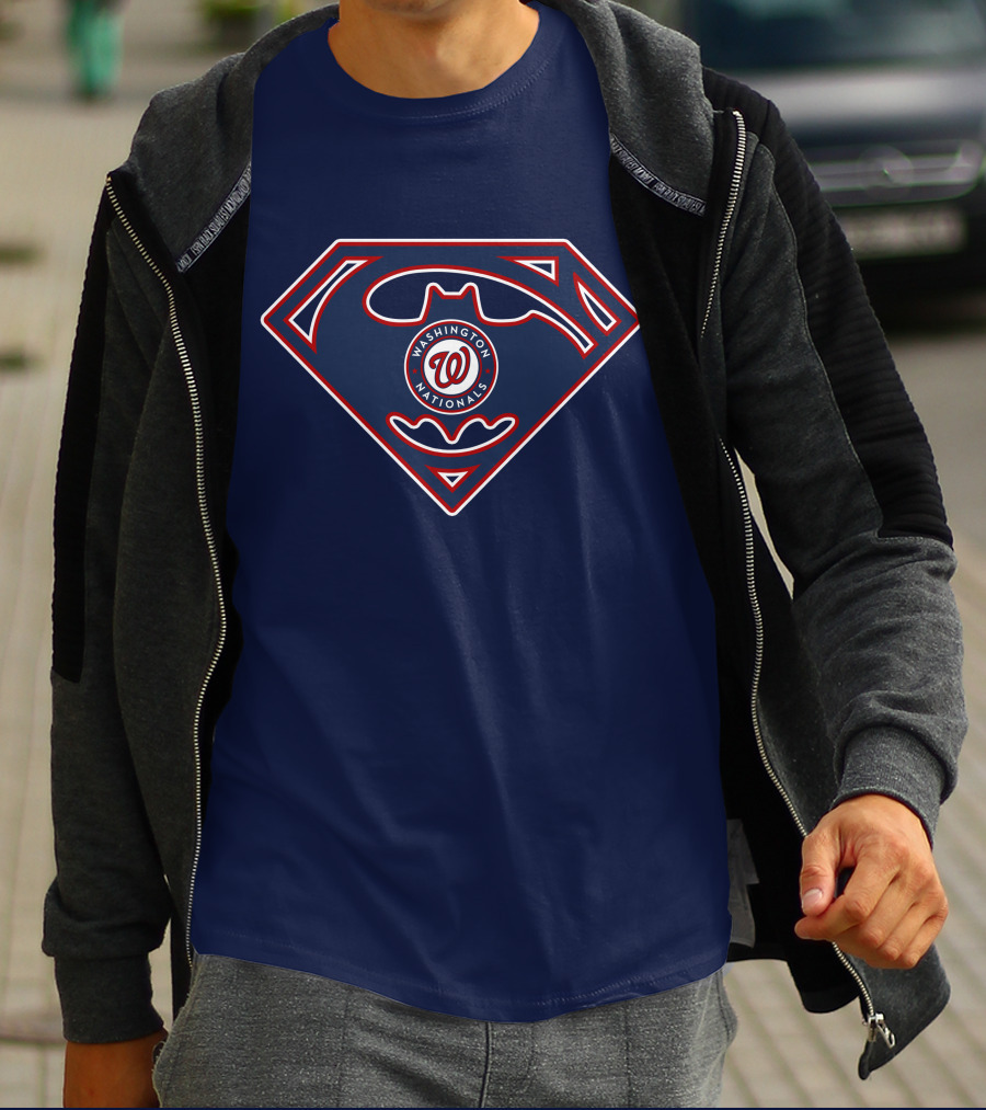 Washington Nationals Superman Batman T-Shirt