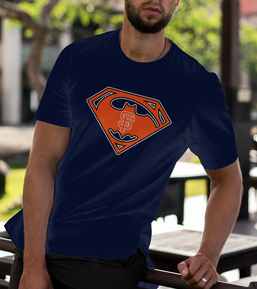 San Francisco Giants Superman Batman T-Shirt