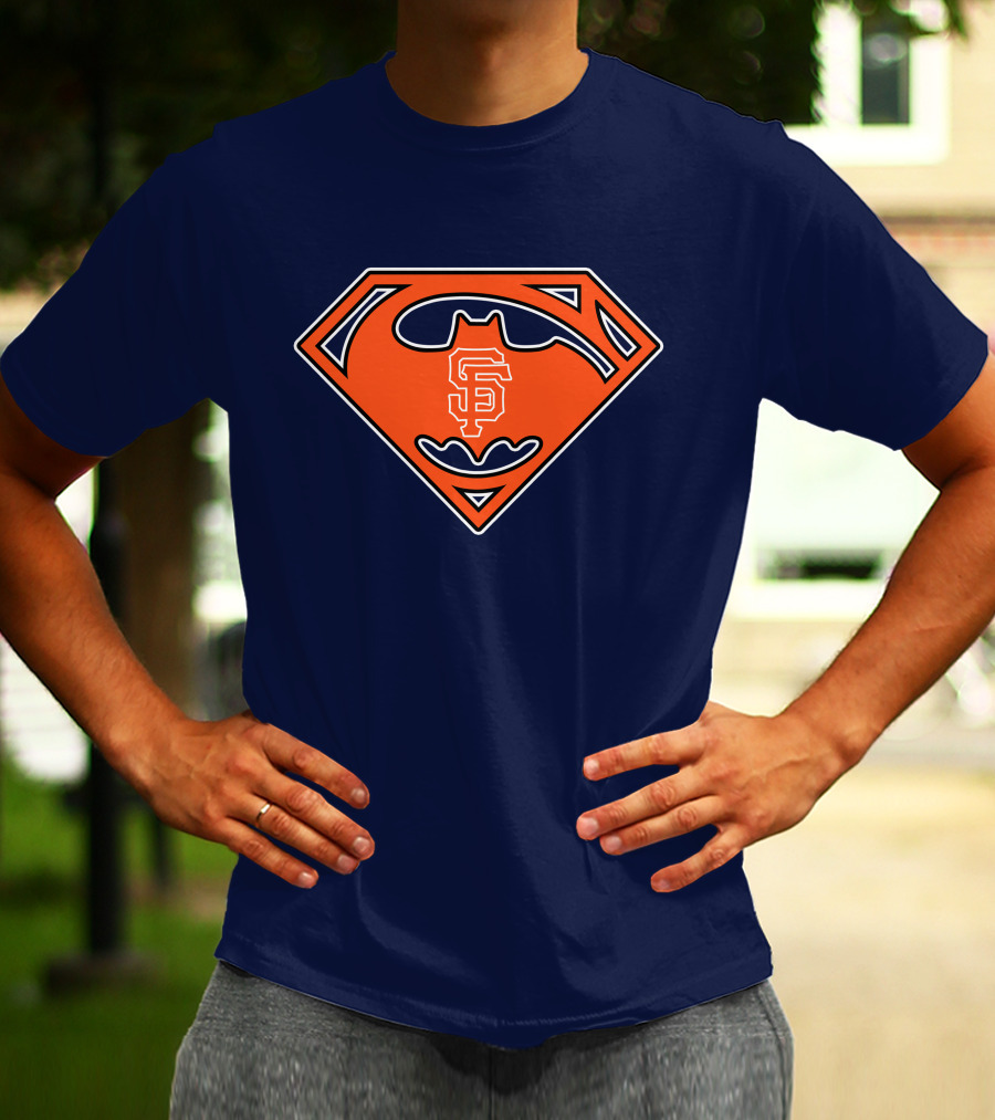 San Francisco Giants Superman Batman T-Shirt