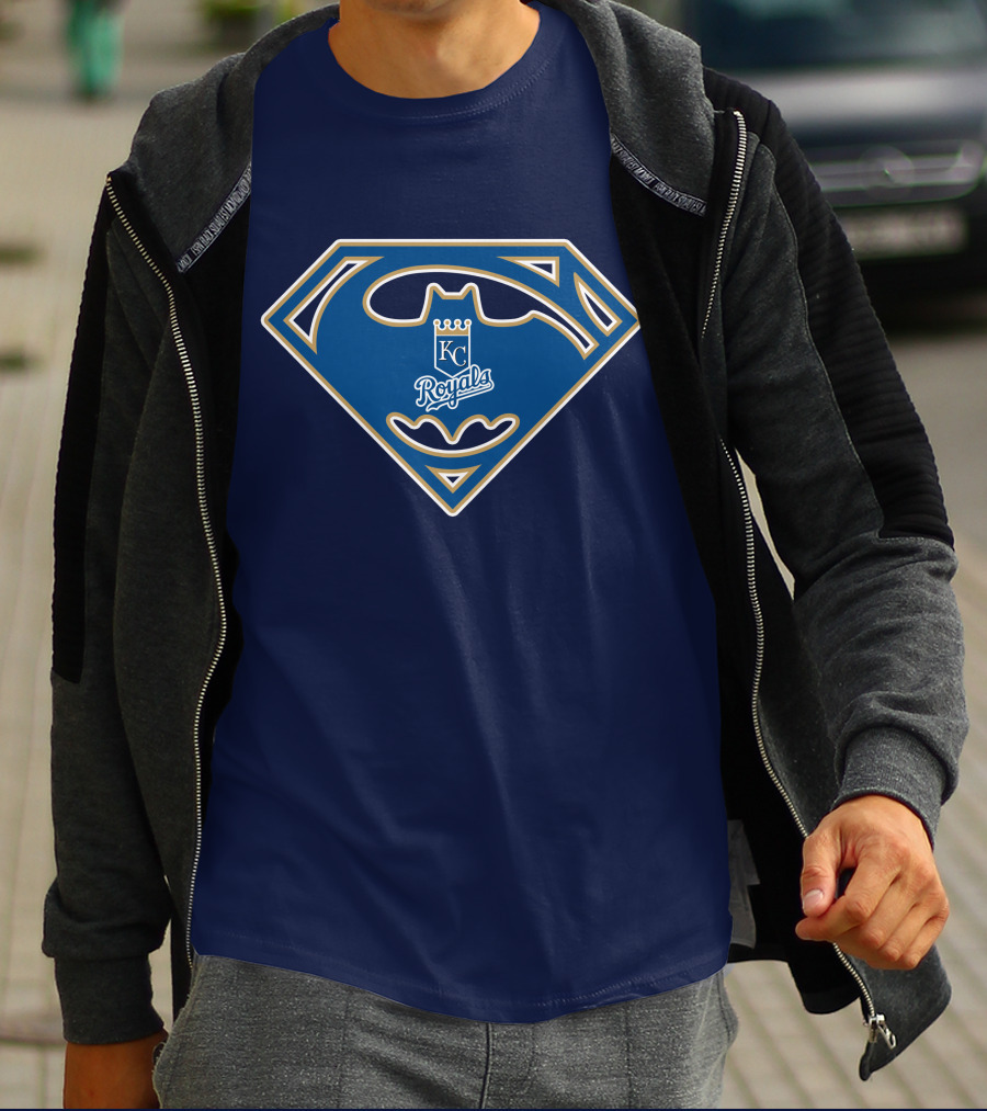Kansas City Royals Batman Superman T-Shirt