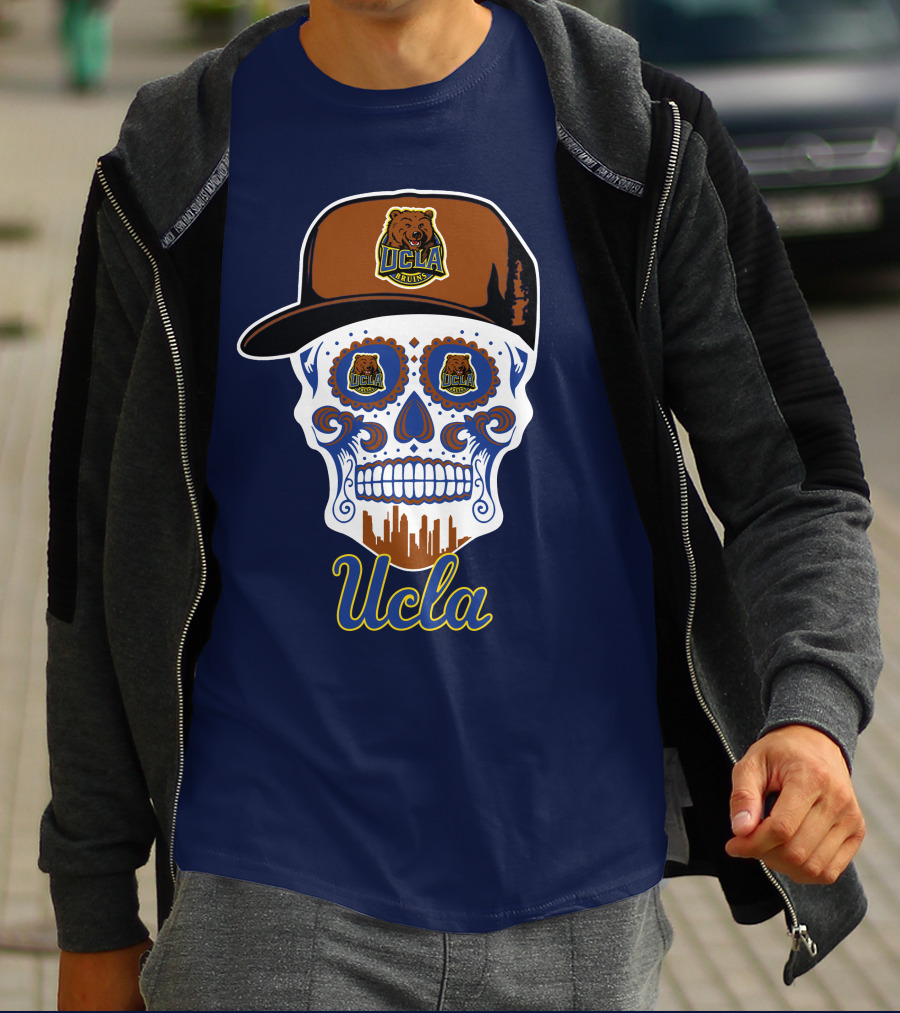 Ucla Bruins Skull With Cap T-Shirt