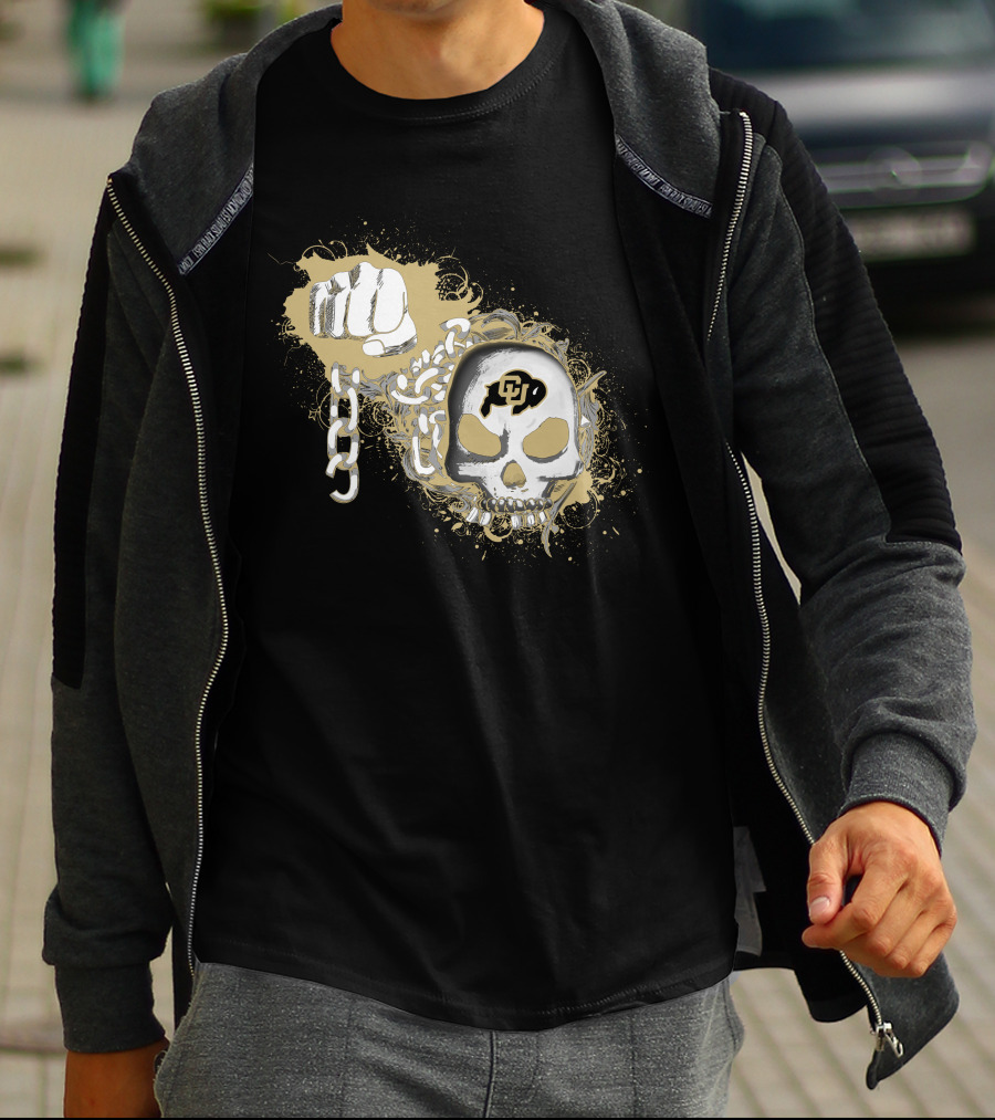 Colorado Buffaloes Skull And Chain T-Shirt