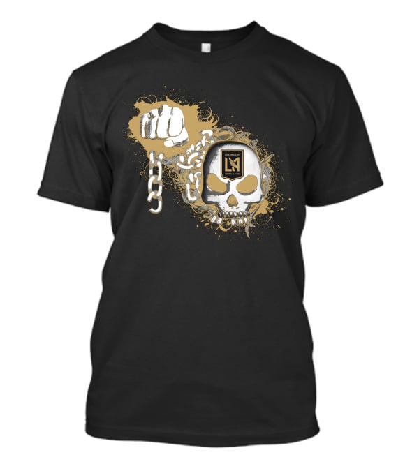 Los Angeles Fc Skull And Fist With Chain T-Shirt