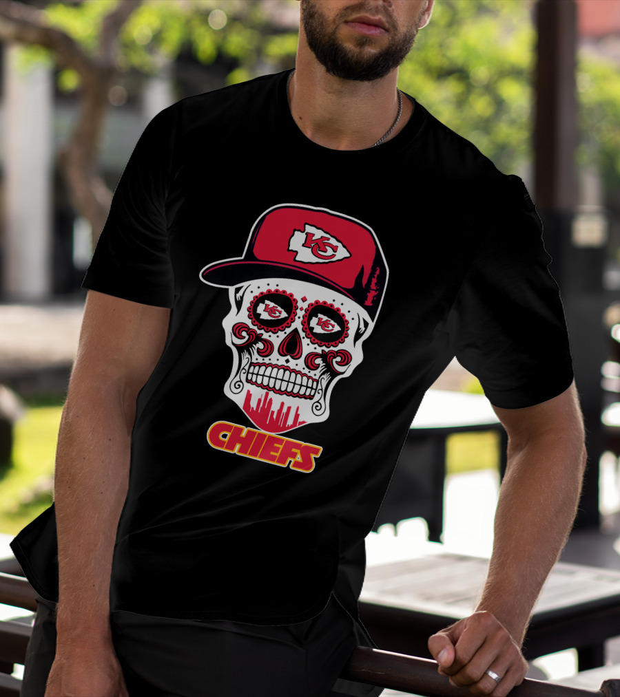 Kansas City Chiefs Skull K.c. Logo Hat Chiefs T-Shirt