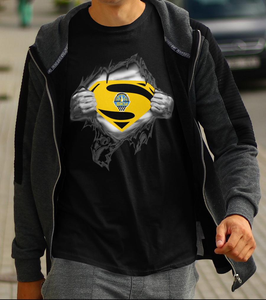 Chicago Sky Superman 411 Logo Reveal T-Shirt