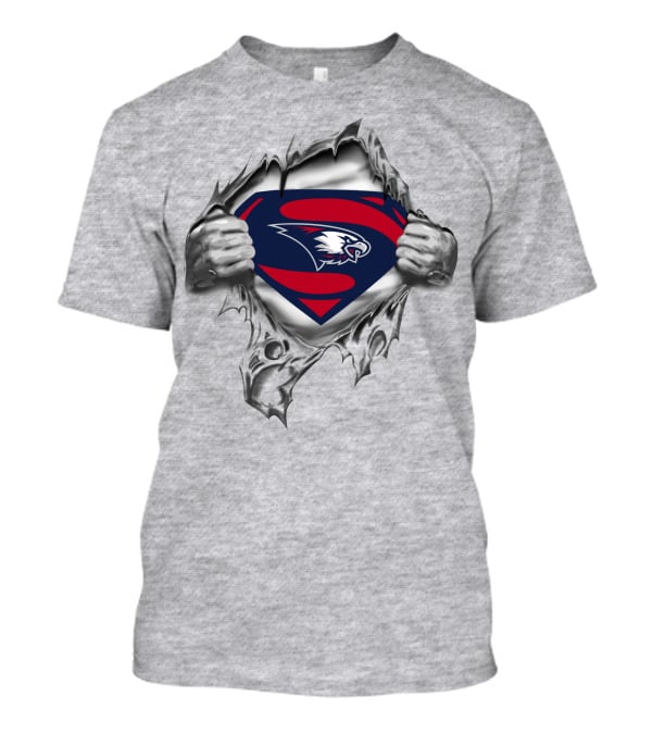 Southern Indiana Eagles Superman Logo Rip T-Shirt