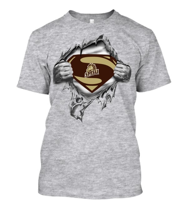 Smsu Mustangs Superman T-Shirt