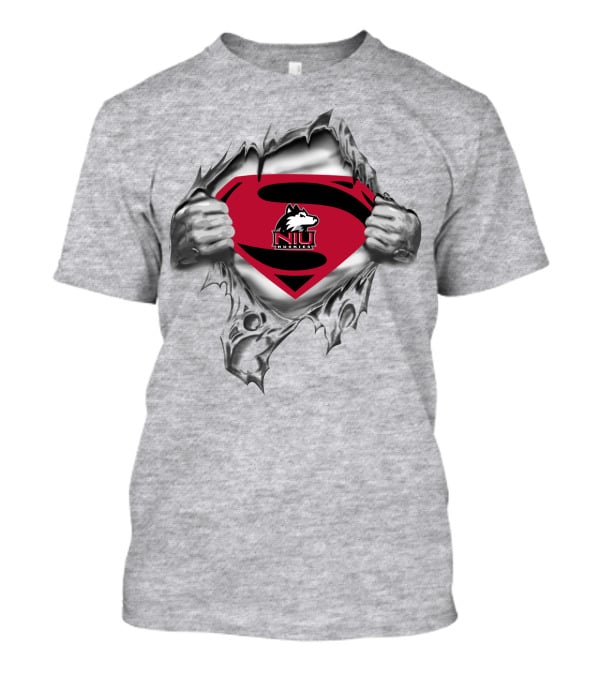 Northern Illinois Huskies Niu S Symbol Superman Style T-Shirt