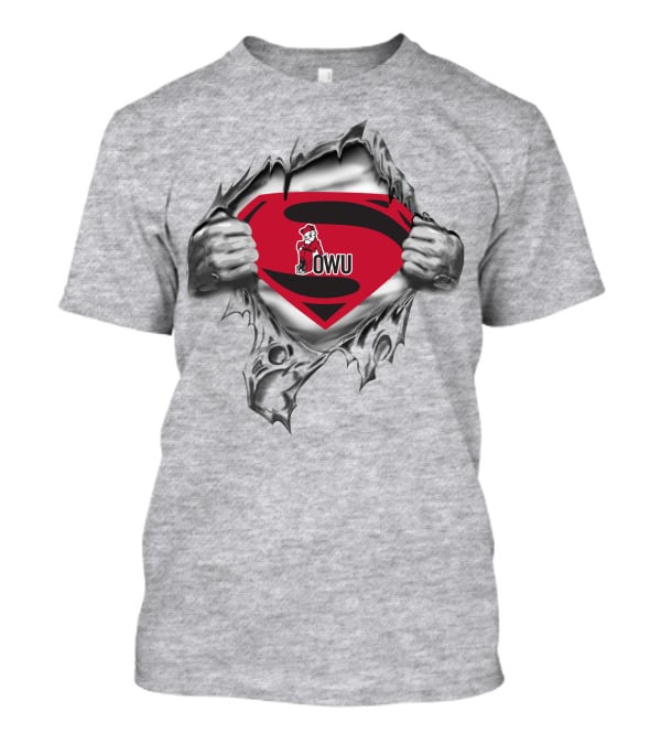 Owu Ohio Wesleyan Battling Bishops Superman T-Shirt