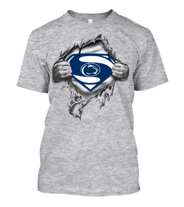 Penn State Nittany Lions Superman Logo Rip T-Shirt
