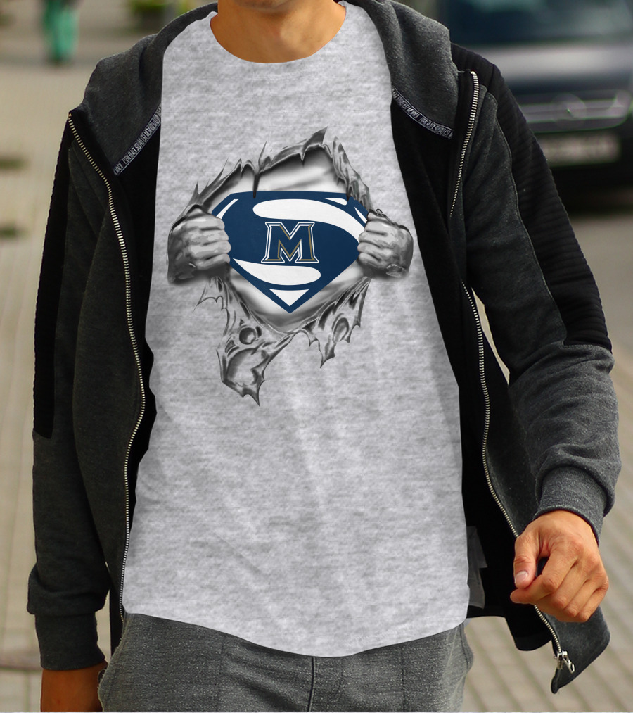 Mount St Mary's Mountaineers Superman T-Shirt