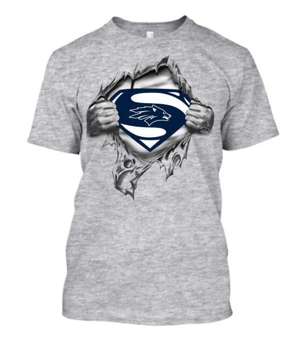 Nevada Wolf Pack Superman Emblem Rip T-Shirt