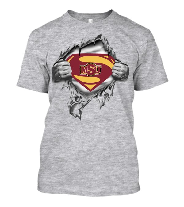 Msu Superman Shield Midwestern State Indians 248 T-Shirt