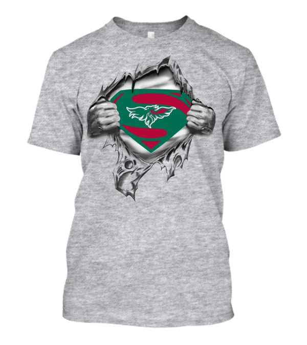 Green Bay Phoenix Superman Logo Tear T-Shirt