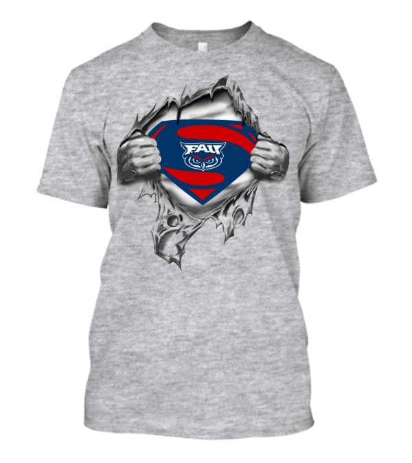 Fau Florida Atlantic Owls Superman T-Shirt