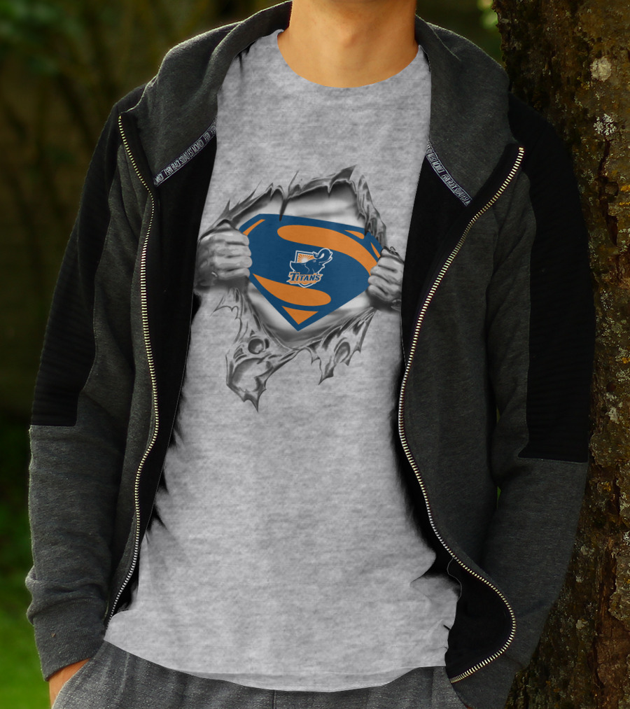 Cal State Fullerton Titans Superman Logo Burst T-Shirt