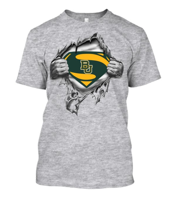Baylor Bears Bu Superman Badge T-Shirt