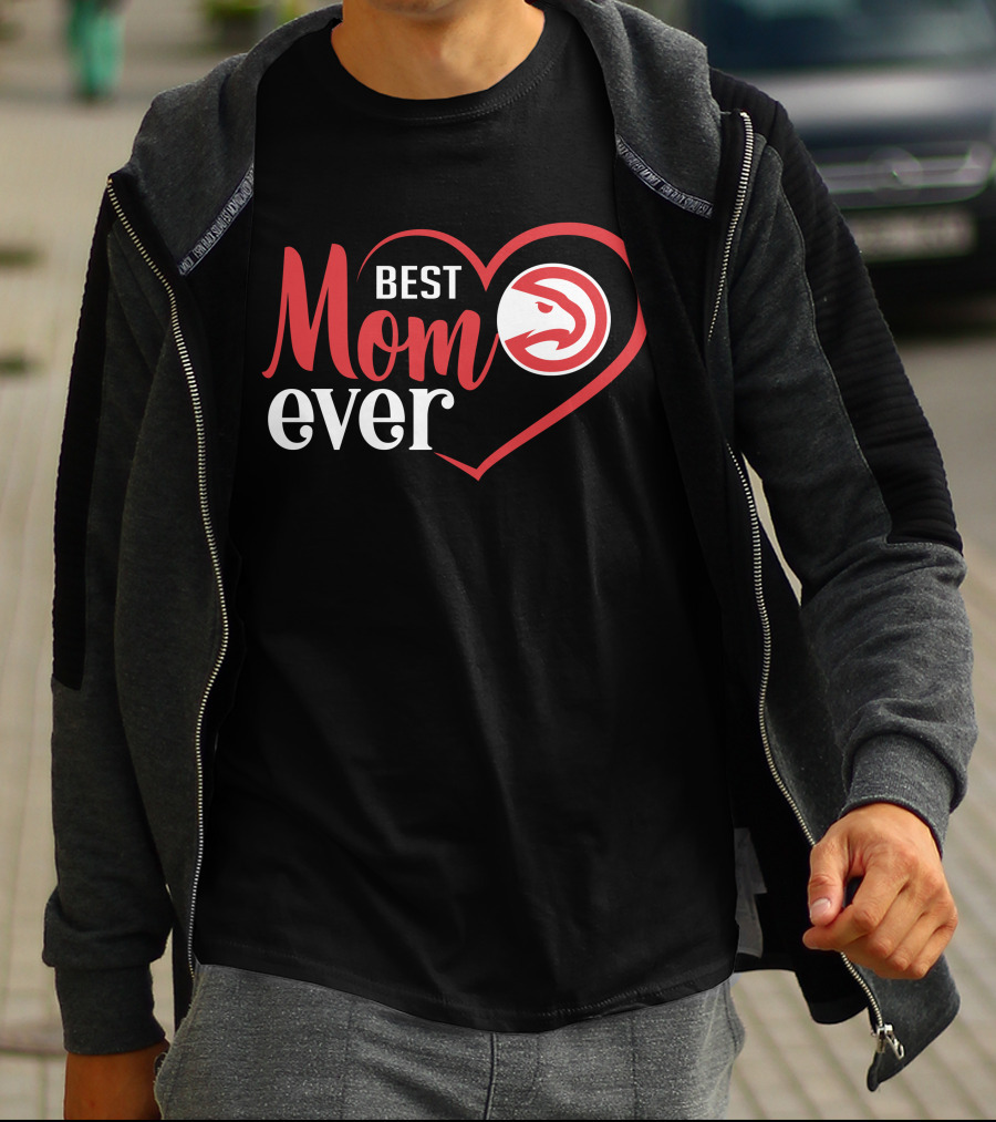 Best Mom Ever Atlanta Hawks Heart T-Shirt