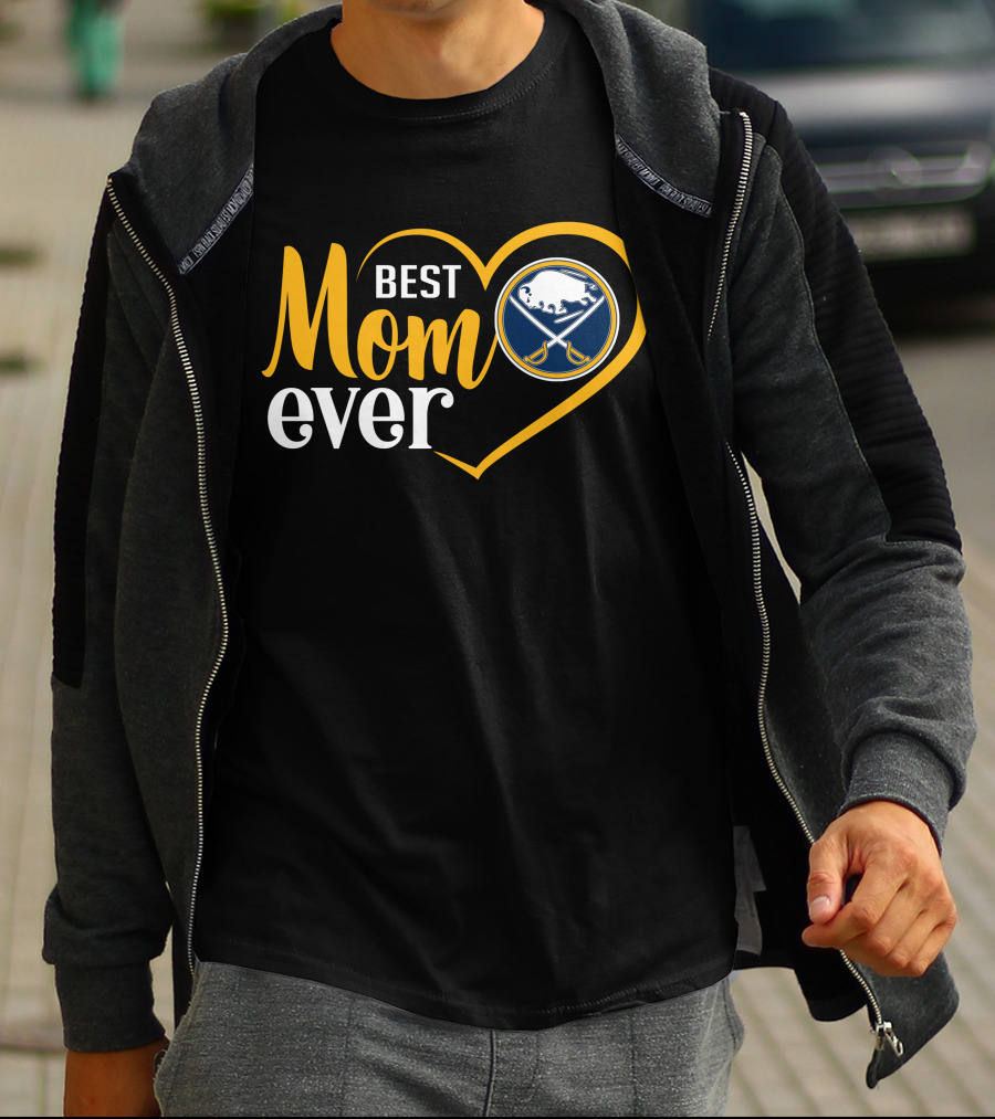 Buffalo Sabres Best Mom Ever Heart T-Shirt