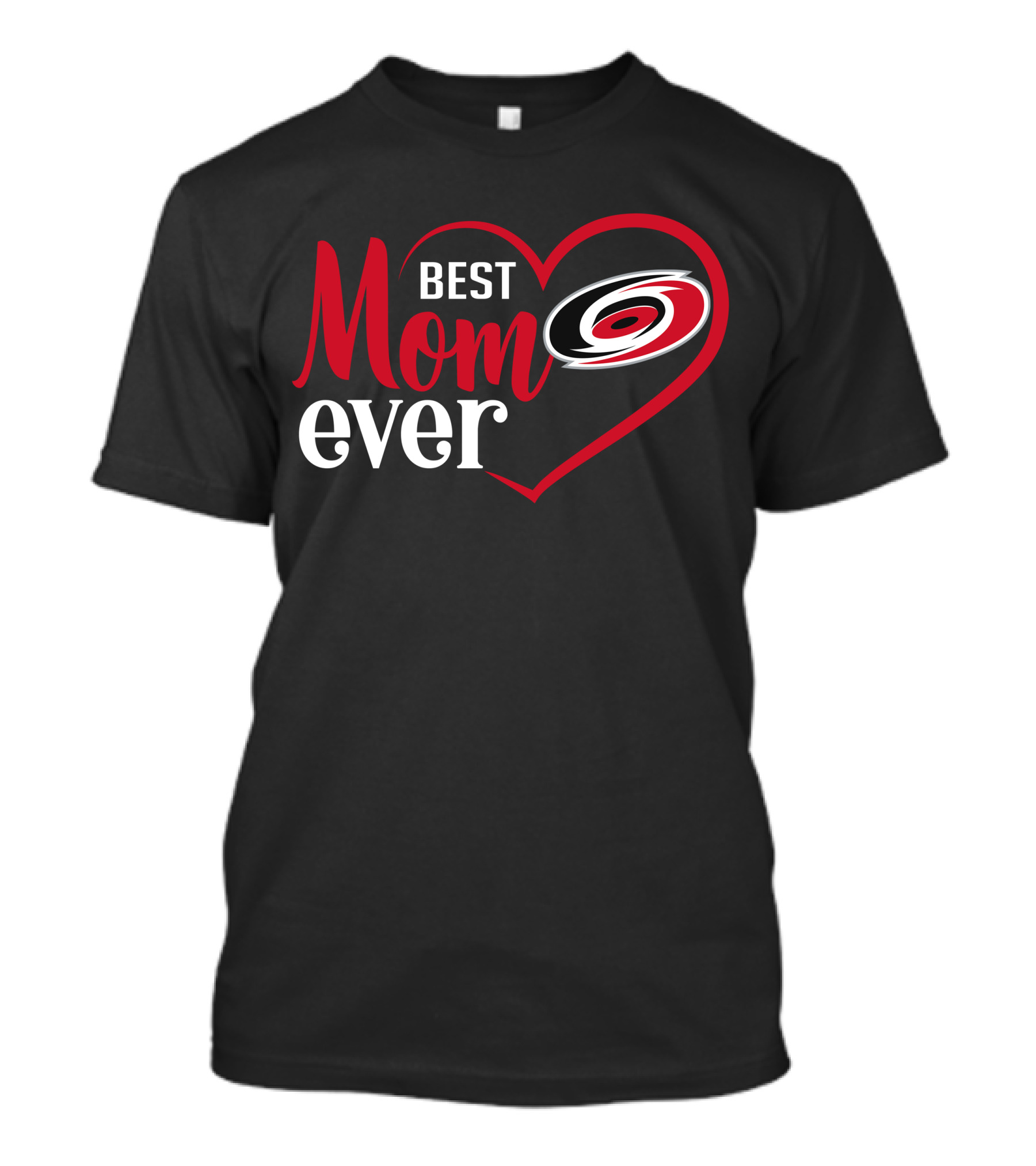 Best Mom Ever Carolina Hurricanes Heart T-Shirt