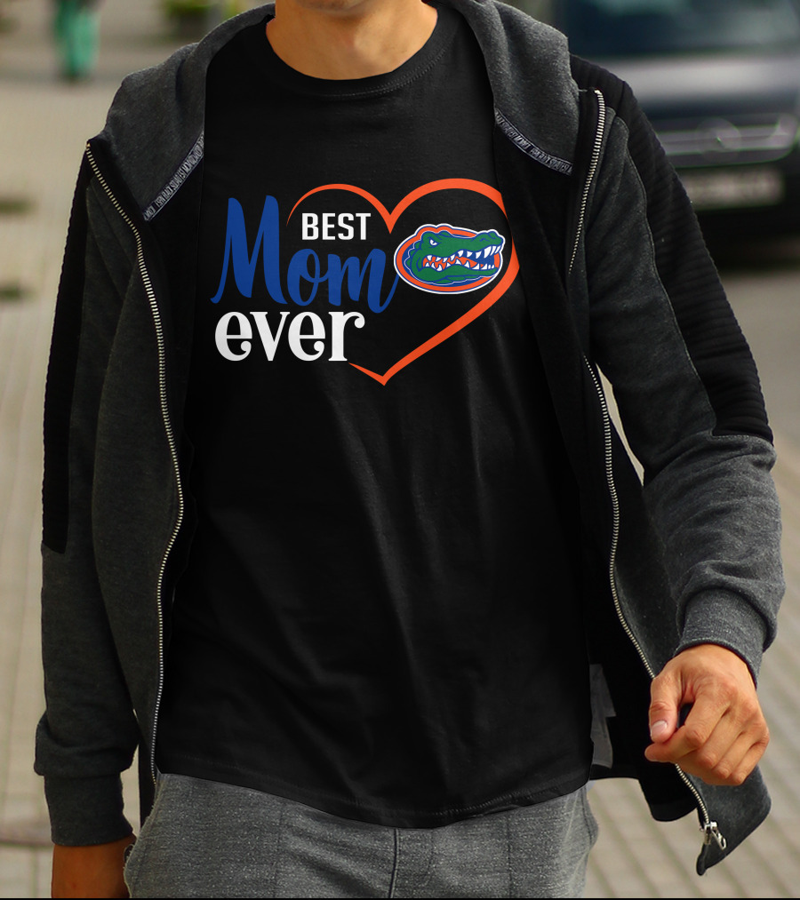 Florida Gators Best Mom Ever Heart T-Shirt