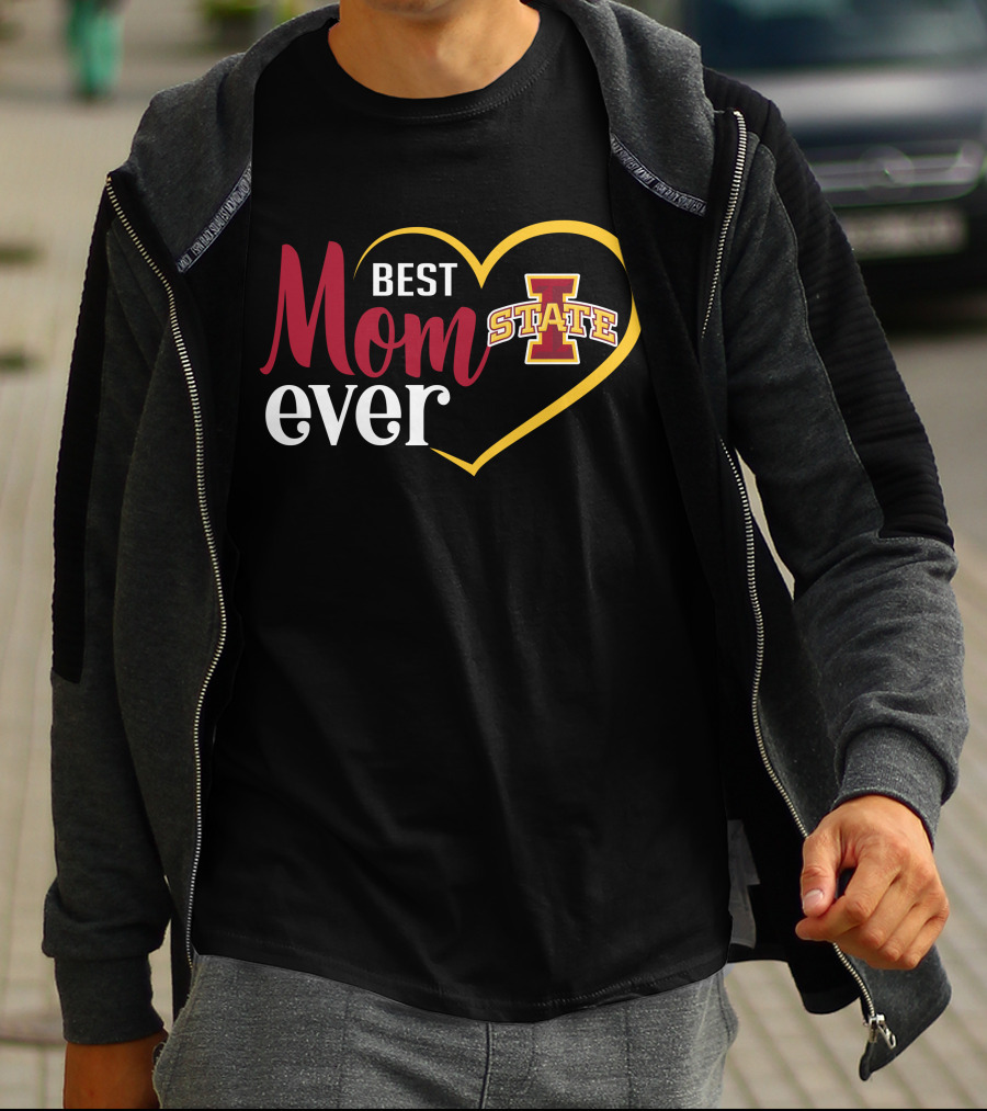 Iowa State Cyclones Best Mom Ever Heart T-Shirt