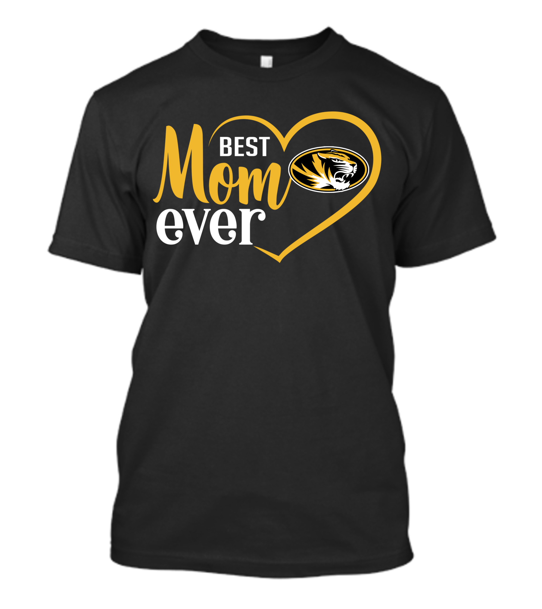 Best Mom Ever Missouri Tigers Heart T-Shirt
