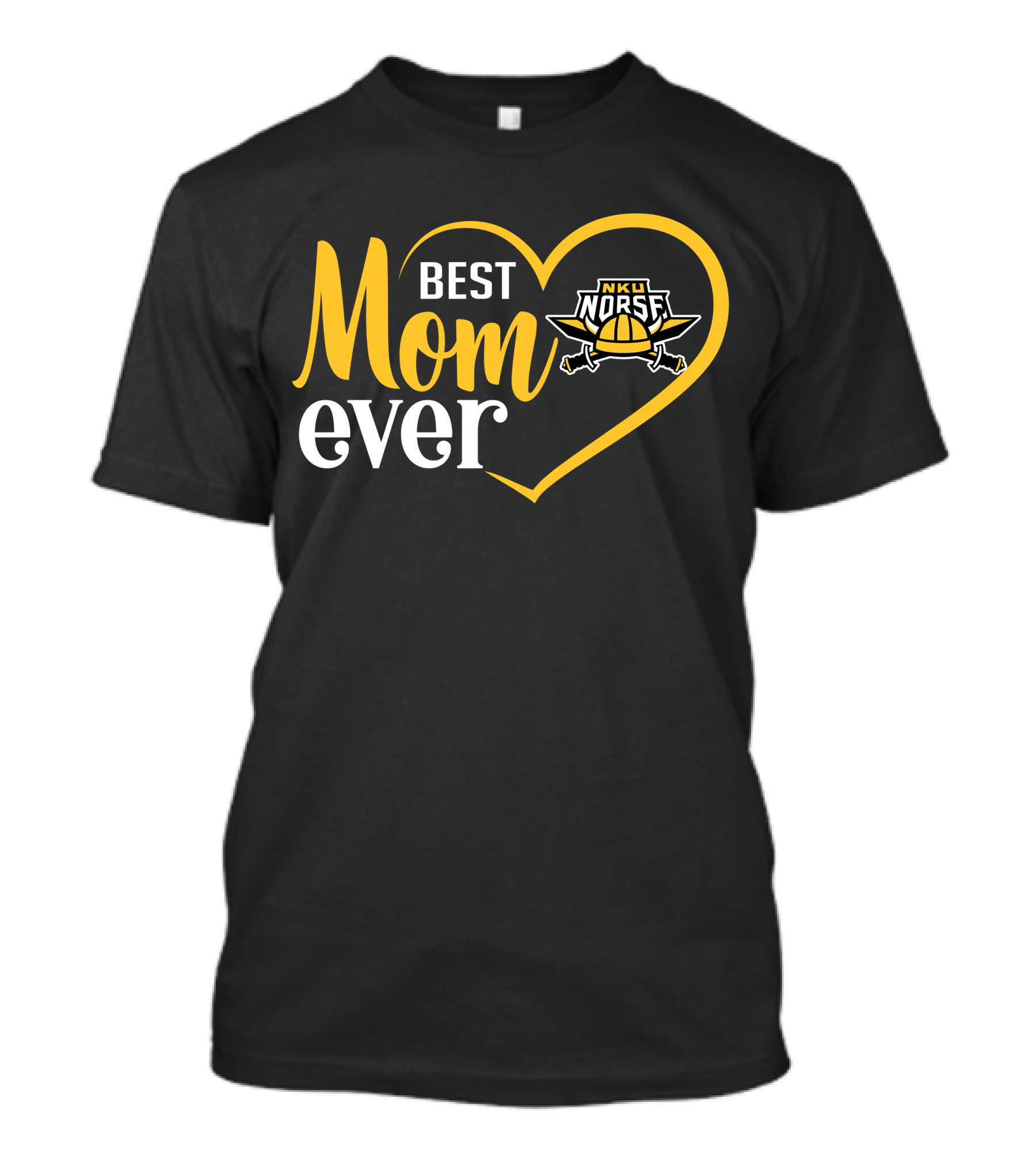 Northern Kentucky Norse Best Mom Ever Heart T-Shirt