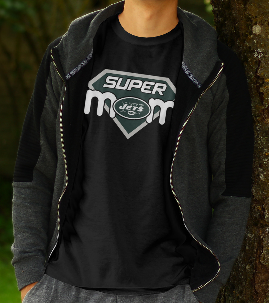 Super Mom New York Jets Fan Football T-Shirt