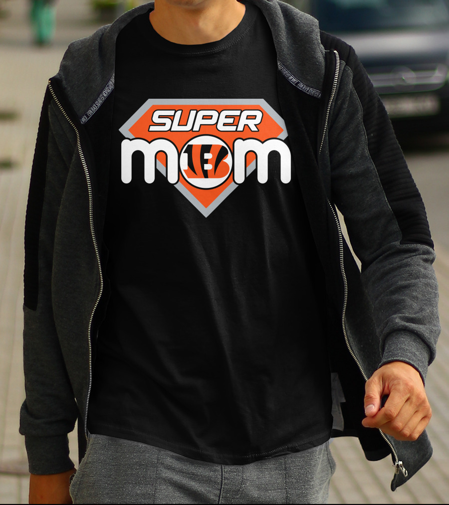 Cincinnati Bengals Super Mom Nfl Fan T-Shirt