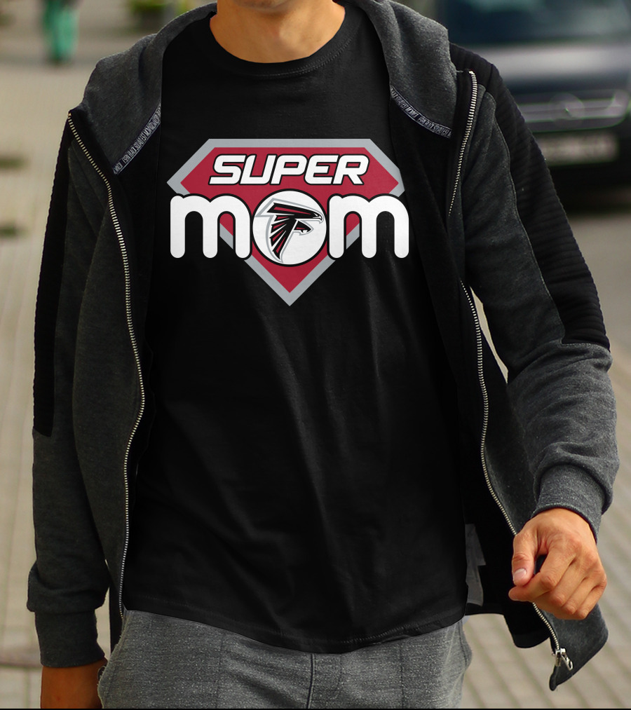 Atlanta Falcons Super Mom Super Mom Falcons T-Shirt