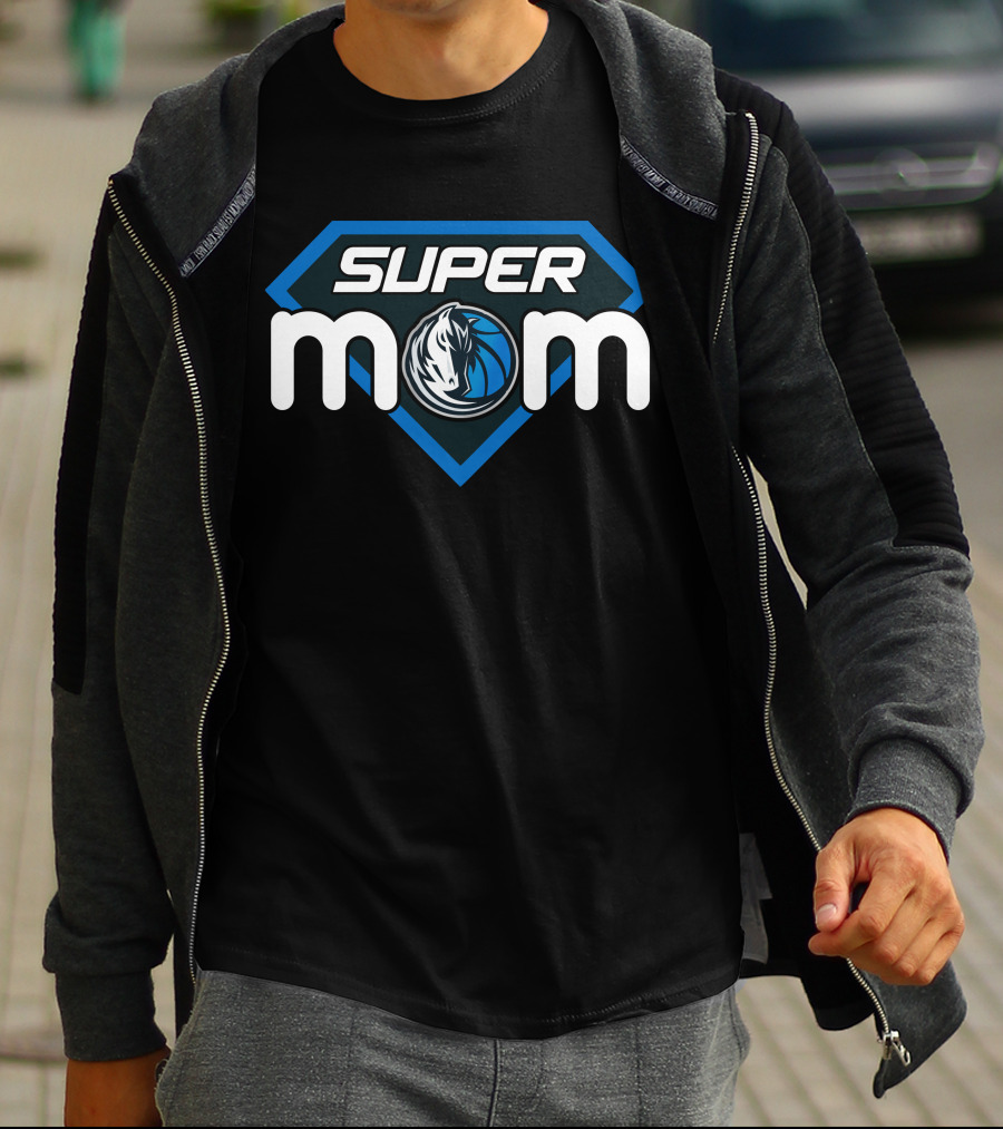Dallas Mavericks Super Mom Hero Style T-Shirt