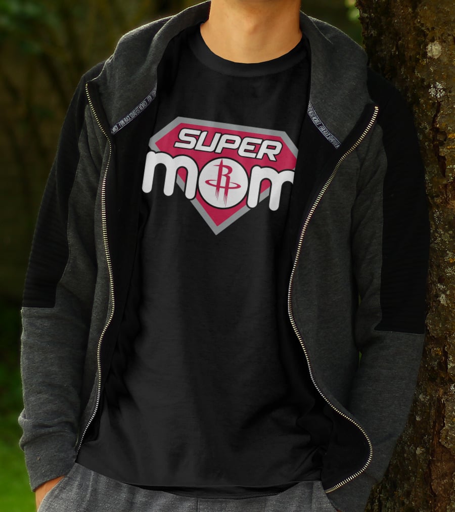 Houston Rockets Super Mom Logo T-Shirt