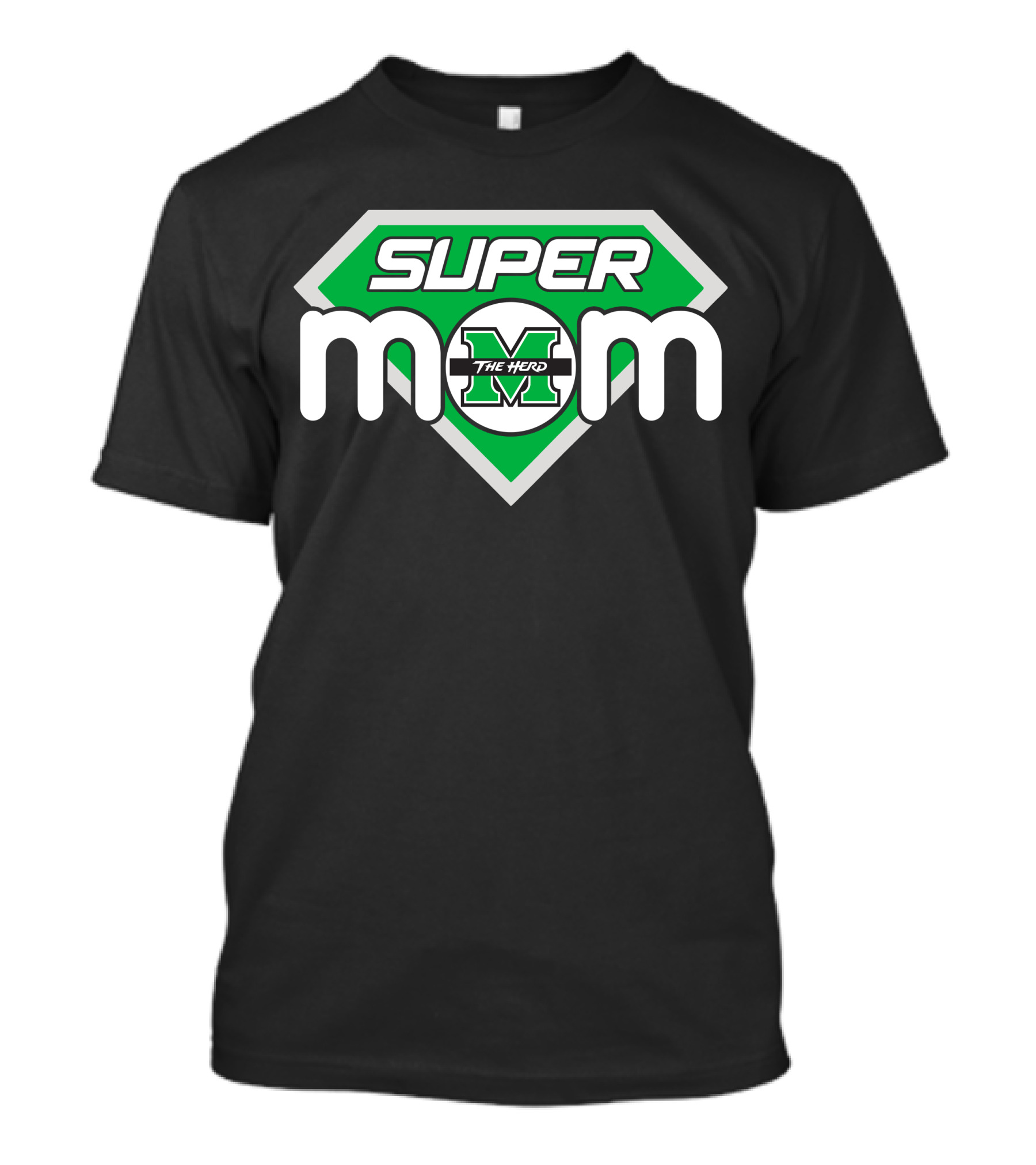 Marshall Thundering Herd Super Mom Logo With The Herd T-Shirt