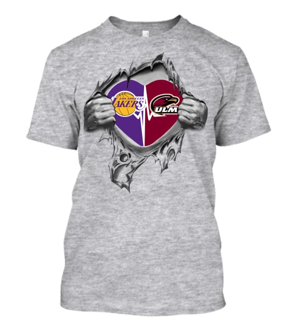 Los Angeles Lakers Ulm Warhawks Heartbeat Passion T-Shirt